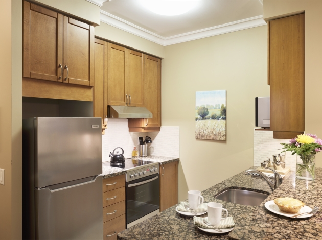 Delmanor West Village suite kitchen
